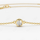 0.11CTW Moissanite Dainty Solitaire Diamond Bracelet  customdiamjewel   