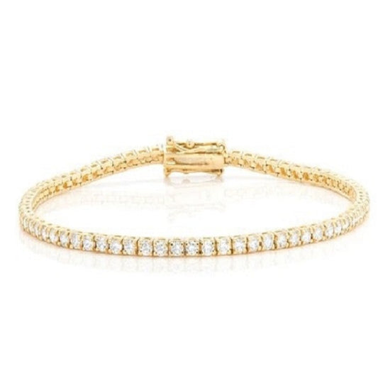 Sterling Silver Prong Set Diamond Tennis Bracelet  customdiamjewel   