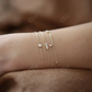 0.11CTW Moissanite Dainty Solitaire Diamond Bracelet  customdiamjewel   