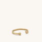 Round Shape Essential 14K Solid Gold Cuff Earrings  customdiamjewel   