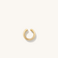18K Solid Gold Marshmallow Shape Cuff Earrings