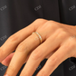 0.07 CTW Round Cut Lab Grown Diamond Eternity Chain Set Wedding Ring  customdiamjewel   