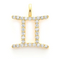 0.10CTW Gemini Zodiac Diamond Pendant  customdiamjewel   