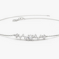 0.27CtW Multi stone Lab Grown Diamond Bracelet  customdiamjewel Sterling Silver White Gold VVS-EF