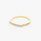 0.10CTW Pave Lab Grown Diamond Bar Setting Minimalist Band  customdiamjewel   
