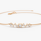 0.27CtW Multi stone Lab Grown Diamond Bracelet  customdiamjewel Sterling Silver Rose Gold VVS-EF