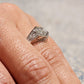 Vintage Hexagon Round Moissanite Ring  customdiamjewel   