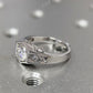 Vintage Hexagon Round Moissanite Ring  customdiamjewel   