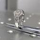 Vintage Hexagon Round Moissanite Ring  customdiamjewel   