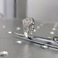 Vintage Hexagon Round Moissanite Ring  customdiamjewel   