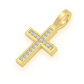 0.05CTW Angled Cross Diamond Pendant  customdiamjewel   
