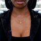 0.05CTW Angled Cross Diamond Pendant  customdiamjewel   