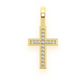 0.05CTW Angled Cross Diamond Pendant  customdiamjewel   