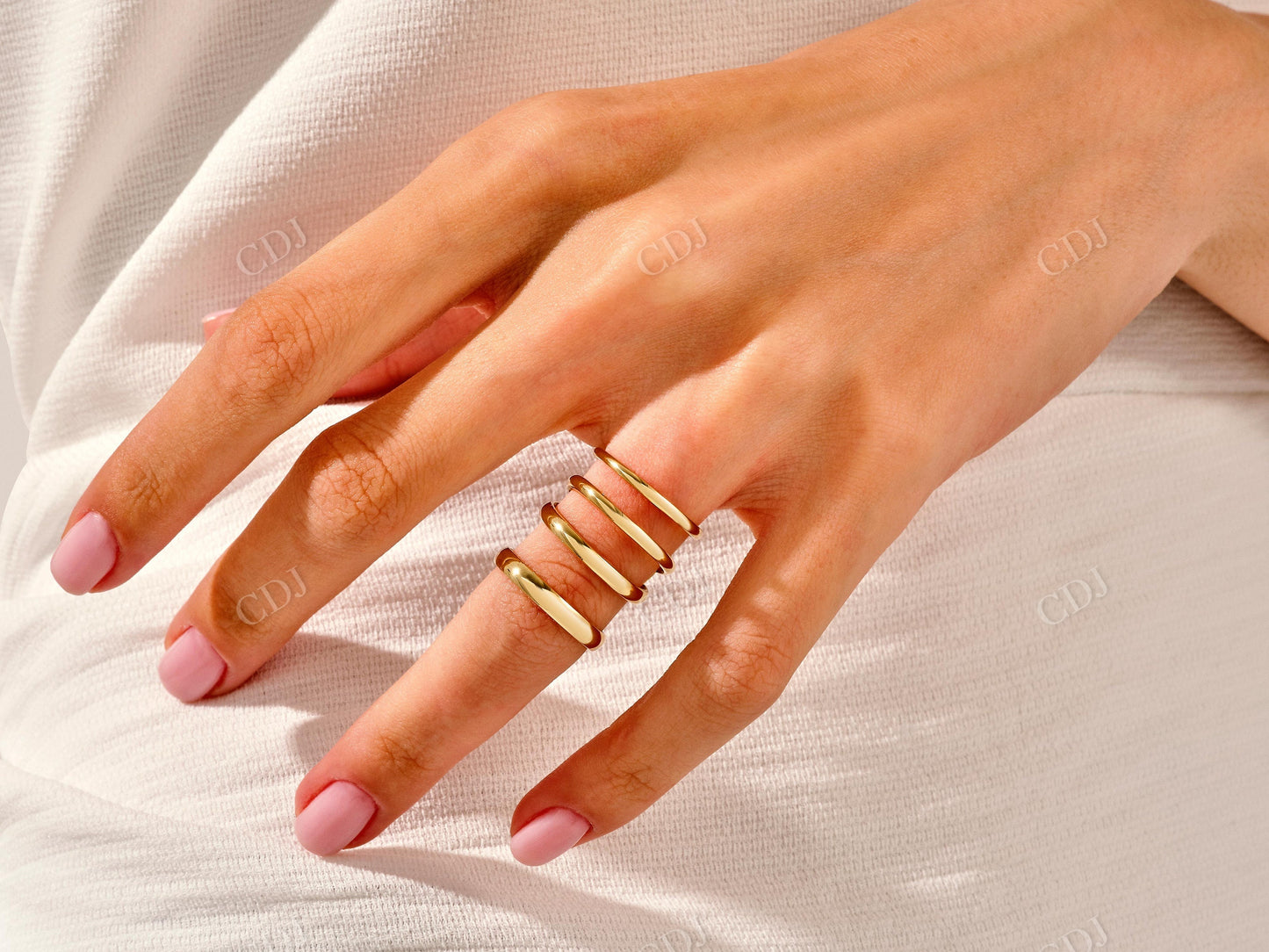 1.5 CT Princess Cut Moissanite Minimalist Engagement Ring Set