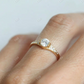 0.50CT Round Cut Solitaire Moissanite Ring