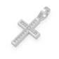0.05CTW Angled Cross Diamond Pendant  customdiamjewel   