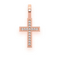0.05CTW Angled Cross Diamond Pendant  customdiamjewel   