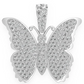 2.25CTW Diamond Hope Butterfly Hip Hop Pendant  customdiamjewel   