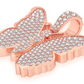 2.25CTW Diamond Hope Butterfly Hip Hop Pendant  customdiamjewel   