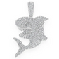 2.60CTW Shark Hip Hop Pendant  customdiamjewel   