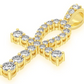0.25CTW Mini Graduated Ankh Pendant  customdiamjewel   