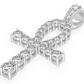 0.25CTW Mini Graduated Ankh Pendant  customdiamjewel   
