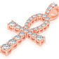 0.25CTW Mini Graduated Ankh Pendant  customdiamjewel   