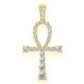 0.25CTW Mini Graduated Ankh Pendant  customdiamjewel   