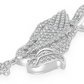 1.50CTW Rosary Praying Hands Diamond Pendant  customdiamjewel   