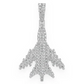 1.25CTW Hip Hop Diamond Jet Pendant  customdiamjewel   