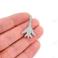 1.25CTW Hip Hop Diamond Jet Pendant  customdiamjewel   