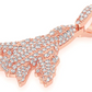 1.25CTW Hip Hop Diamond Jet Pendant  customdiamjewel   