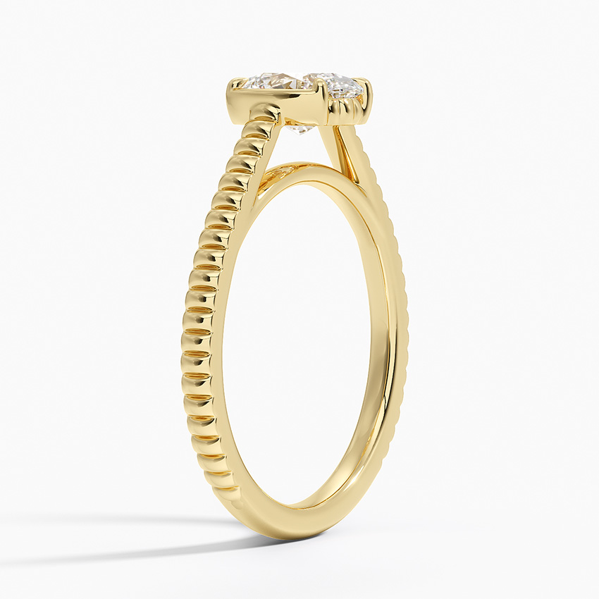 2 Carat Half Bezel Set Lab Grown Diamond Solitaire Engagement Ring  customdiamjewel   