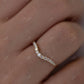 Curved 0.23CTW Natural Diamond Wedding Band  customdiamjewel   