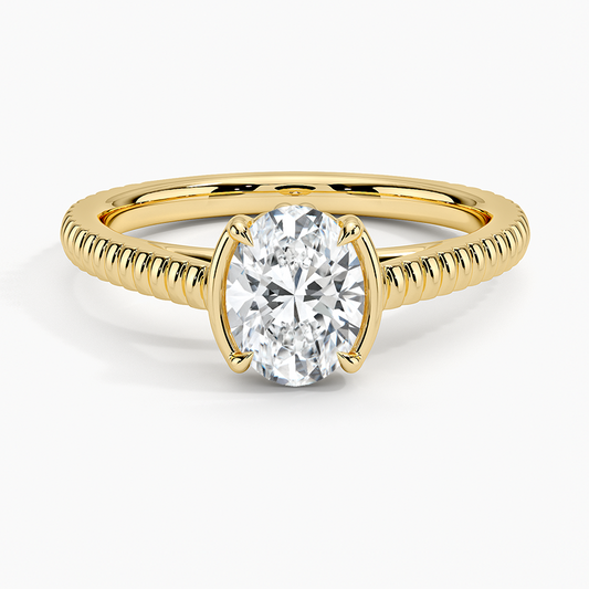 2 Carat Half Bezel Set Lab Grown Diamond Solitaire Engagement Ring  customdiamjewel Sterling Silver Yellow Gold VVS-EF