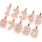 Custom 0.35CTW Jersey Number Pendant  customdiamjewel   