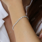 14K Solid Gold Baguette and Round Natural Diamond Bracelet  customdiamjewel   