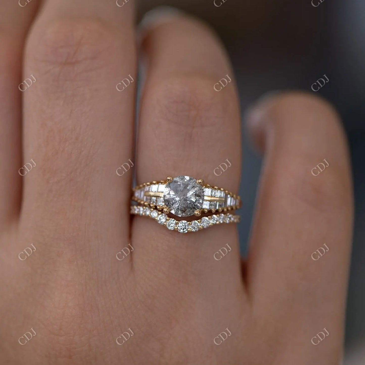 Curved 0.23CTW Natural Diamond Wedding Band  customdiamjewel   
