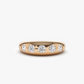 0.90CTW Chunky Lab Grown Diamond Wedding Band  customdiamjewel 10KT Rose Gold VVS-EF