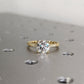 Vintage Round White Gold Micro Pave Engraved Moissanite Engagement Ring  customdiamjewel   
