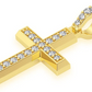 0.33CTW One Row Angled Cross Pendant  customdiamjewel   