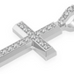 0.33CTW One Row Angled Cross Pendant  customdiamjewel   