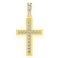 0.33CTW One Row Angled Cross Pendant  customdiamjewel   