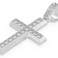1.15CTW One Row Angled Cross Pendant  customdiamjewel   