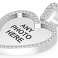0.40CTW Small Outlined Heart Shape Photo Pendant  customdiamjewel   