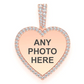 0.40CTW Small Outlined Heart Shape Photo Pendant  customdiamjewel   