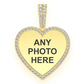 0.40CTW Small Outlined Heart Shape Photo Pendant  customdiamjewel   