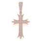 3.75CTW Large Deco Cross Pendant  customdiamjewel   