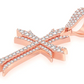 3.75CTW Large Deco Cross Pendant  customdiamjewel   