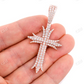 3.75CTW Large Deco Cross Pendant  customdiamjewel   